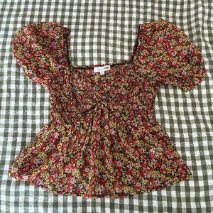 Louna Floral Puff Sleeve Blouse